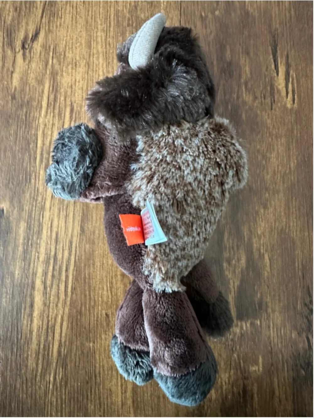 Wild Republic Bison Slap Bracelet Plush Buffalo Stuffed Animal Brown